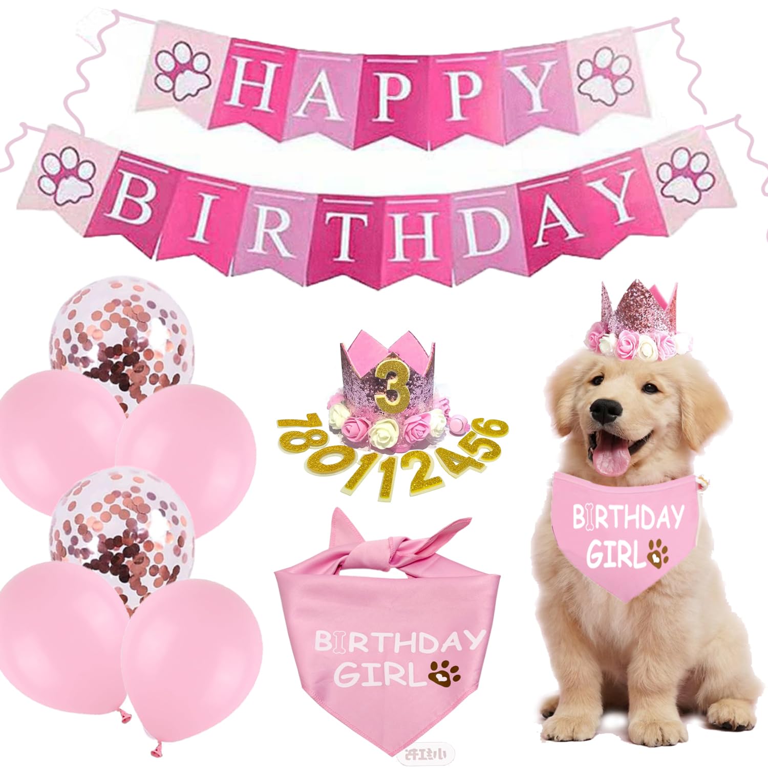 Deluxe Dog Birthday Party Set