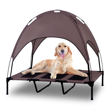 Dog Bed with Canopy Raised Removable Cover